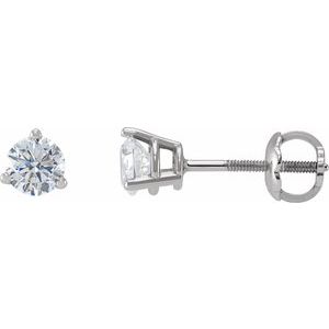 Sterling Silver 3/8 CTW Natural Diamond  Earrings Siddiqui Jewelers