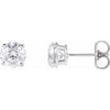 Platinum 1 1/2 CTW Natural Diamond Stud Earrings Siddiqui Jewelers