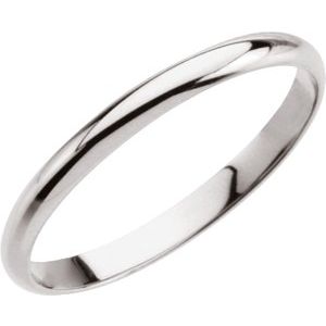 14K White Midi Ring Size 1 - Siddiqui Jewelers