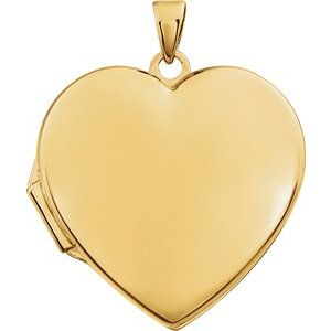 14K Yellow Heart Locket - Siddiqui Jewelers