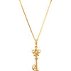 14K Yellow Vintage-Style Key 18" Necklace - Siddiqui Jewelers