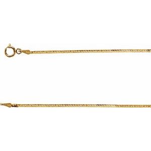 14K Yellow 1.5 mm Flexible Herringbone Chain 24" Chain
-Siddiqui Jewelers