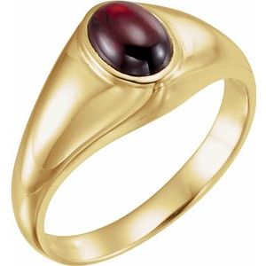 14K Yellow Mozambique Garnet Ring - Siddiqui Jewelers