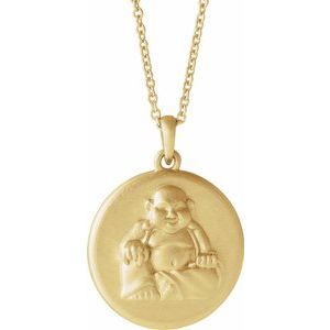 14K Yellow Buddha 16-18" Necklace - Siddiqui Jewelers