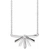 Sterling Silver Starburst 16" Necklace - Siddiqui Jewelers