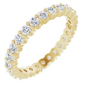 14K Yellow 7/8 CTW Diamond Eternity Band Size 5.5-Siddiqui Jewelers