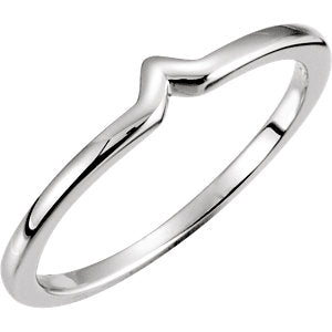Continuum Sterling Silver Matching Band for Nine-Stone Cluster Ring - Siddiqui Jewelers
