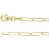 14K Yellow 2.6 mm Elongated Link Chain 7" Bracelet-Siddiqui Jewelers