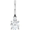 14K White 1/4 CTW Natural Diamond Charm/Pendant Siddiqui Jewelers