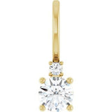 14K Yellow 1/4 CTW Natural Diamond Charm/Pendant Siddiqui Jewelers