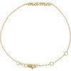 14K Yellow Mama 6 1/2-7 1/2" Bracelet Siddiqui Jewelers