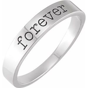 Platinum Forever Stackable Ring Siddiqui Jewelers