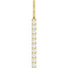 14K Yellow 1/6 CTW Natural Diamond Vertical Bar Charm/Pendant Siddiqui Jewelers