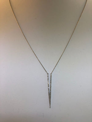 14K White Gold Diamond Necklace - Siddiqui Jewelers