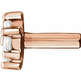 14K Rose 1/10 CTW Natural Diamond Trim