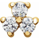 14K Yellow 1/10 CTW Natural Diamond Trim
