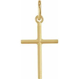 14K Yellow 15.5x10 mm Cross Pendant