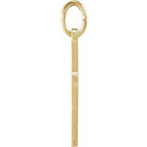 14K Yellow 15.5x10 mm Cross Pendant