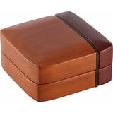 Brown Wood Drop Earring Box