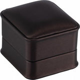 Bronze Leatherette T-Pad Earring Box
