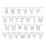 14K Rose 1/8 CTW Natural Diamond Initial X 16" Necklace