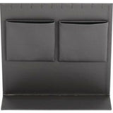 Palladium Brushed Leatherette 10-Slot Necklace Stand