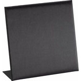 Black Brushed Leatherette 10-Slot Necklace Stand