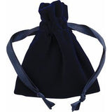 Veltex® Royal Blue Small Drawstring Pouch with Outer Carton