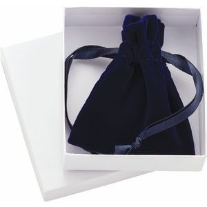 Veltex® Royal Blue Small Drawstring Pouch with Outer Carton