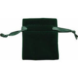 Veltex® Green Small Drawstring Pouch with Outer Carton
