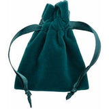 Veltex® Teal Small Drawstring Pouch with Outer Carton