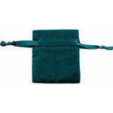 Veltex® Teal Small Drawstring Pouch with Outer Carton