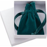 Veltex® Teal Small Drawstring Pouch with Outer Carton