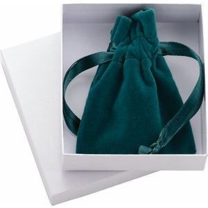 Veltex® Teal Small Drawstring Pouch with Outer Carton