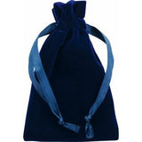 Veltex® Royal Blue Medium Drawstring Pouch with Outer Carton