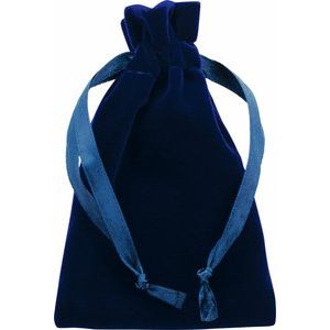 Veltex® Royal Blue Medium Drawstring Pouch with Outer Carton