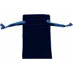 Veltex® Royal Blue Medium Drawstring Pouch with Outer Carton
