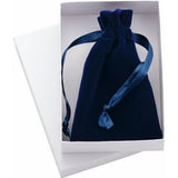 Veltex® Royal Blue Medium Drawstring Pouch with Outer Carton