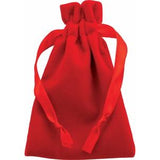 Veltex® Red Medium Drawstring Pouch with Outer Carton