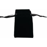 Veltex® Black Medium Drawstring Pouch with Outer Carton