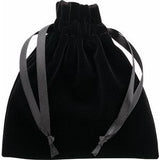 Veltex® Black Small Drawstring Pouch with Outer Carton
