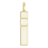 14K Yellow Petite Pavé™ .04 CTW Natural Diamond Cross Dangle