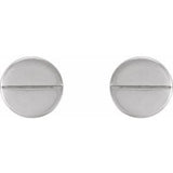 Sterling Silver Geometric Stud Earrings