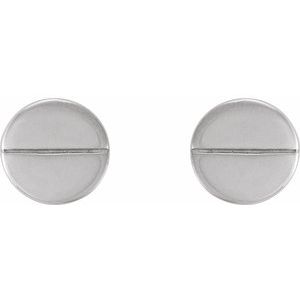 Sterling Silver Geometric Stud Earrings