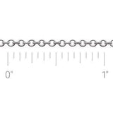Sterling Silver 2.1 mm Cable Chain by the Inch