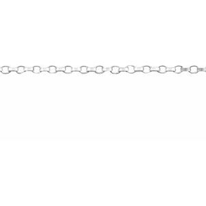 Sterling Silver 1.1 mm Rolo Chain by the Inch
