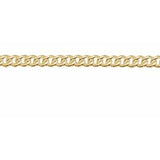 14K Yellow Recycled Metal 2.25 mm Curb Chain by the Inch