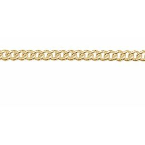 14K Yellow Recycled Metal 2.25 mm Curb Chain by the Inch