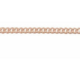 14K Rose Recycled Metal 2.25 mm Curb Chain by the Inch