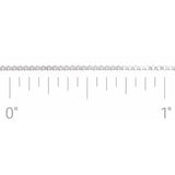 Sterling Silver .8 mm Diamond-Cut Box Chain by the Inch